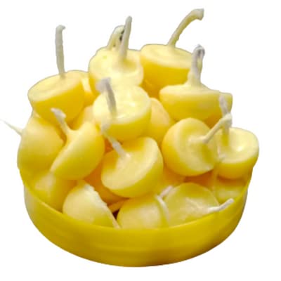 FRENUTRI Cow Ghee Diya Unscented Batti For Puja, 30 Min Burning Time | 50 Pieces (Pack Of 1) | Wax Free Vegan Ghee Wicks Diwali Festivals & Other Religious Rituals (50Pecs) (B0BG5C1R22) Amazon Price History, Amazon Price Tracker