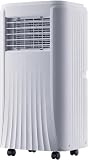 Condizionatore d'Aria Portatile 10000 BTU, raffredda Fino a 32 m², climatizzatore Silenzioso con Telecomando, modalità Notte e Timer 24H, Kit Finestra, 9000 Btu, 9000 BTU