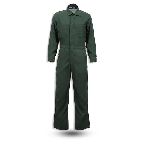 TOPPS SAFETY APPAREL NOMEX® Lightweight Coverall CO07 - Spruce, 4.5 oz, Regular / 40