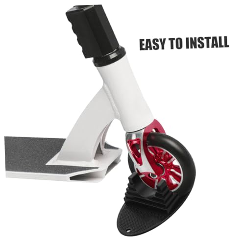 CONGARTENO 4個 ユニバーサルスクータースタンド ブラック滑板車ホイール安定パーキングベース 電動キッズ自転車対応工具不要設置簡単