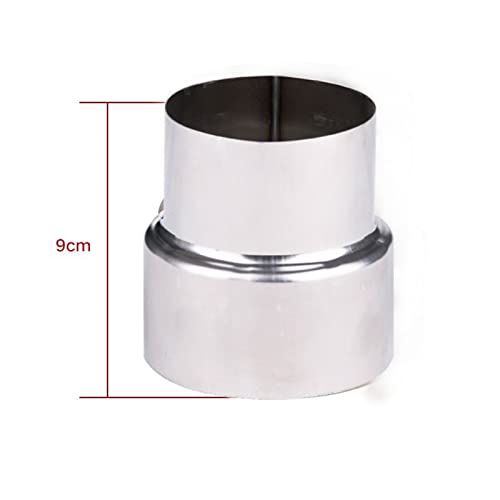 RERTOARY Redutor de tubos de fogão de aço inoxidável, conector redutor de revestimento de combustão,