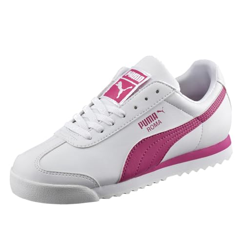 PUMA Roma Basic (Kids) White/Fuchsia Purple3