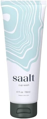 Saalt Menstrual Cup Wash - Made in USA - Premium Formula for Silicone Menstrual Cups (4 oz)