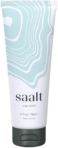 Saalt Menstrual Cup Wash Cleanser - Menstrual Disc Wash - pH Balanced - No Irritants or Harsh Chemicals - 4oz