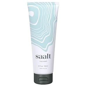 Saalt Menstrual Cup Wash Cleanser – Menstrual Disc Wash – pH Balanced – No Irritants or Harsh Chemicals – 4oz