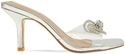 BCBGeneration Women's MISTANY Sandal, Clear/Silver, 5.5 Review | Image 2