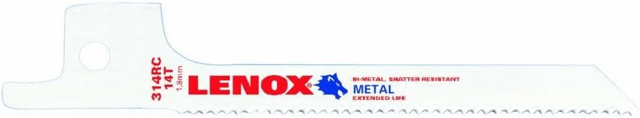 Lenox 3 In. X 1/4 In. 14 Tpi Reciprocating Blade 5-Pack