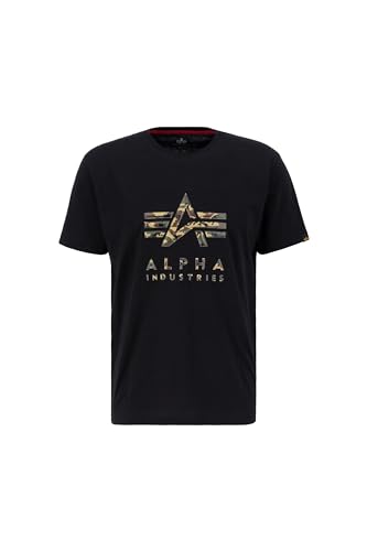 T-Shirt Alpha Industries Camo PP pour homme en coton style militaire