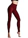 NELEUS 2 Pack Tummy Control High Waist Running Workout Leggings,9017,Black,Red,US L,EU XL