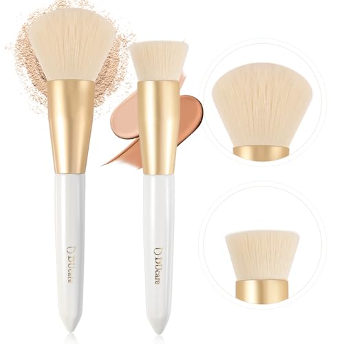 white / Foundation+Powder Brush