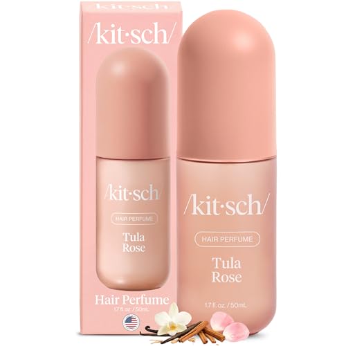 Kitsch Hair Perfume For Women - Tula Rose | Clean, Deodorizing & Patented Odor-Eliminating Technology Hair Spray & Body Mist - Freshen Hair, Body & Pi
