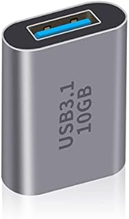 Duttek Adapter USB C żeński na USB żeński 3.1 Gen2, adapter USB 3.1 A na USB typu C, dwustronny 10 Gb/s, obsługuje synchronizację danych i ładowanie laptopa, komputera itp. 1 opakowanie