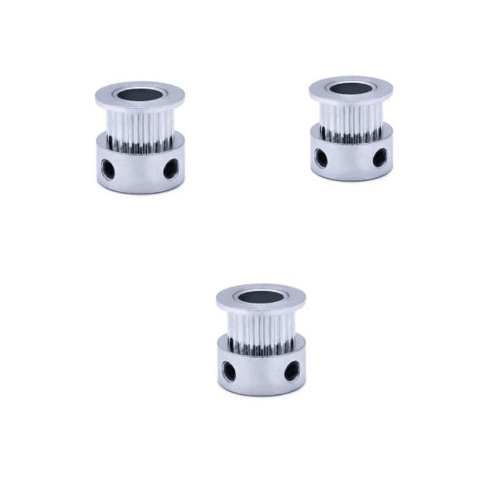 Robocraze GT2-6mm Belt Width 20 Teeth 6.35mm Bore Timing Pulley (Pack of 3)-picture-23