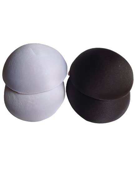 Women Cotton Round Shape Bra Blouse Insert Cup Pads 2 Pair (Combo)-image-39