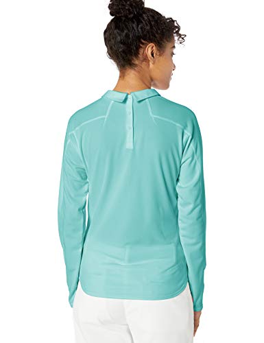 Puma Golf 2019 Women's Long Sleeve Polo, Blue Turquoise, XX-Large