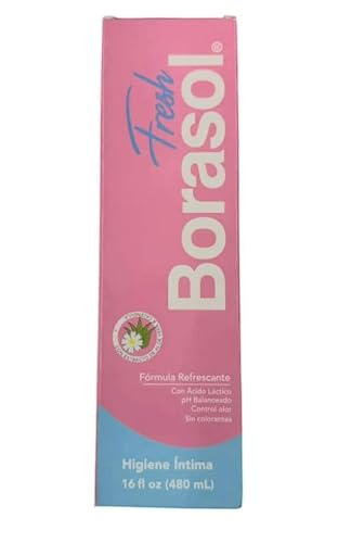 Borasol Fresh Feminine Hygiene Wash 16 fl oz pH Balanced Formula Refreshing
