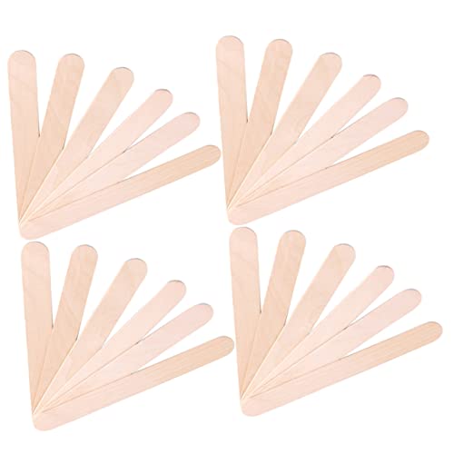 MUCKLILY 200pcs Multi-Function Wax Sticks for Body Hair Removal Portable Wax Applicators Professional Tongue Depressors