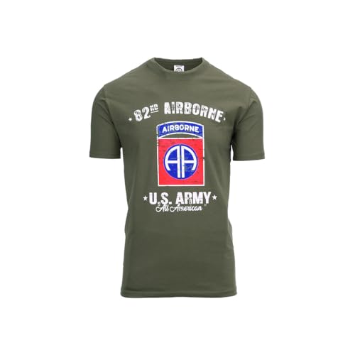 Fostex US Army 82nd Airborne T-Shirt Green, Green, M