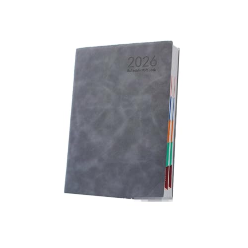 Agenda journalier A5 gris d'efficacité pour stopper la procrastination et s'organiser