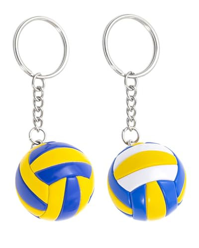 TOZBLEU 2 Porte-Clés de Volley-Ball Anti-Stress Cadeau d'Équipe de Volley-Ball Ballons de Sport Remplissage de Sacs de Cadeaux pour Fête