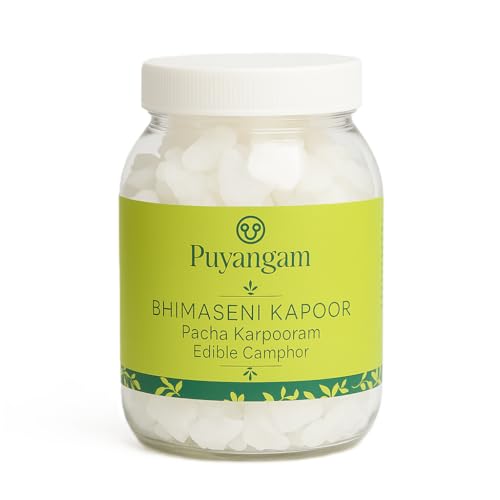 Image of Original and Pure Pacha Karpooram | Bhimseni Kapoor | Edible Camphor | Aromatic for Pooja, Meditation, Havan, Room Freshener, Mosquito Insect Repellent (500 gm)