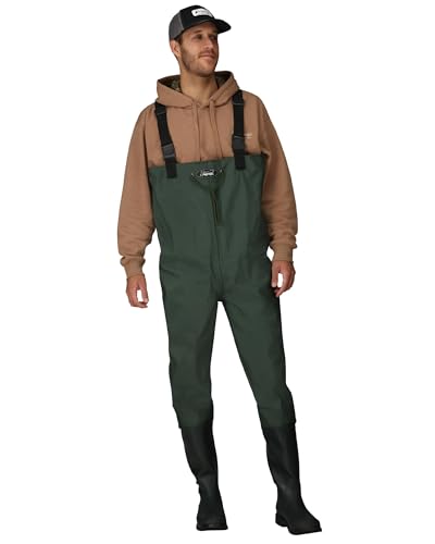 Image of FROGG TOGGS Cascades 2-ply Poly /Rubber Waterproof Fishing Bootfoot Chest Wader for Fishing