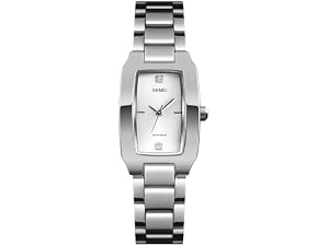 Relógio Feminino Analógico Elegante à Prova d’Água em Aço Inoxidável, Relógio de Pulso Feminino Fashion 1400