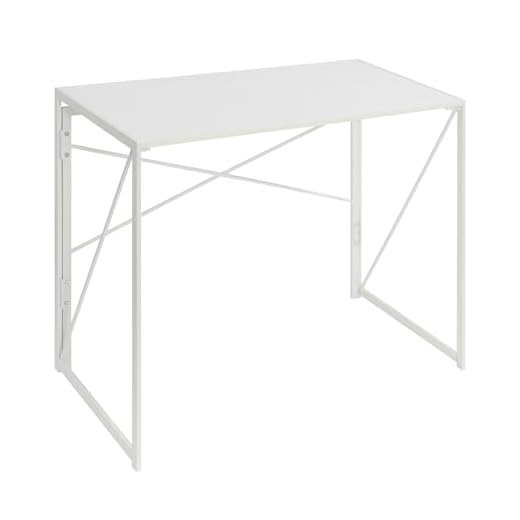 Convenience Concepts Xtra Folding Desk, White/White