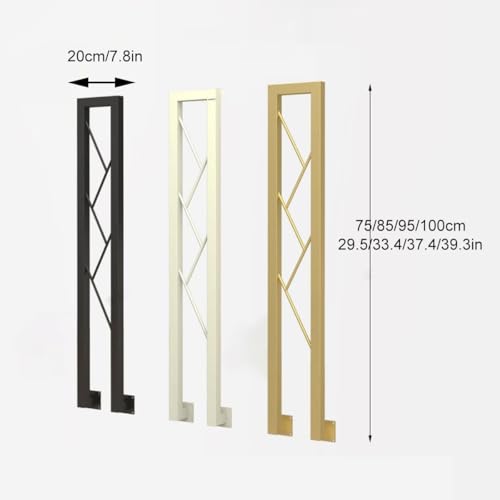 Balustres pour escalier moderne en fer blanc rigide au design carré minimaliste - 2