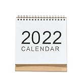 Mirabellinifred Calendario de mesa 2021-2022 – 2021 septi-2022 Dez Stand Up Flip Desktop Planner calendario con fuerte doble alambre, elegante simplicidad diseños para la oficina en casa