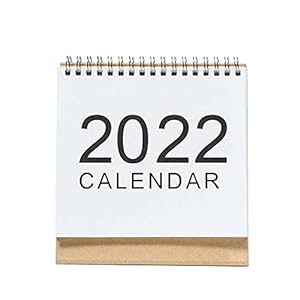 abcd123 Tafelkalender 2021-2022, staande flip 2021-2022 tafelkalender, stand-up tafelkalender met sterke dubbele…