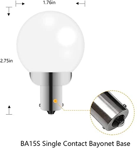 Cheopha 1141 1156 20-99 12V Rv Vanity Led Light Bulbs Ba15S Single Contact Bayonet Base For Rv Camper Trailer Motorhome Marine Boat Interior Bedroom Light Bulb 2W Warm White Pack Of 4 #TOP5
