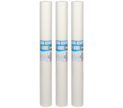 Semin Revêtement Lisse de Rénovation Sem Renov ECO - à Peindre - 150 gr - rouleau 25 x 1 m (lot de 3)