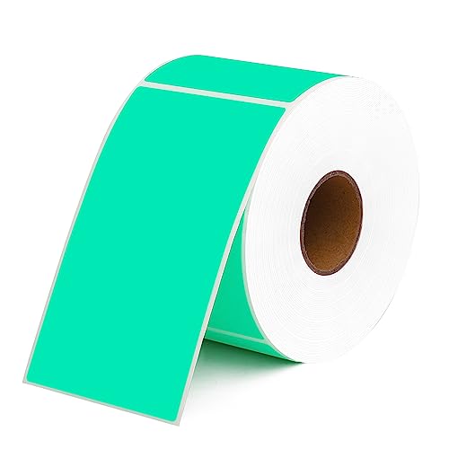 5 X 3 Inch Permanent Rectangle Color Coding Stickers 500PCS Aqua Labels
