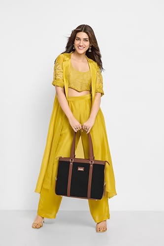 Image of ZOUK Office Bag | Stylish Bags for Office Use | Laptop Bag 15.6 inch | Stylish Tote for Office Use | Purse for Women | Vegan Leather Handbag | Daily & Travel Use |