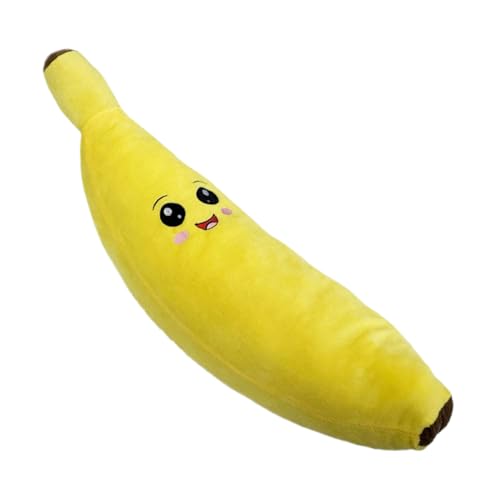 Giocattolo per cani a forma di banana che squittisce, peluche da masticare, morbido e carino, per cani, gioco interattivo per cuccioli di piccola e media, aiuto per la dentizione, allenamento in cassa