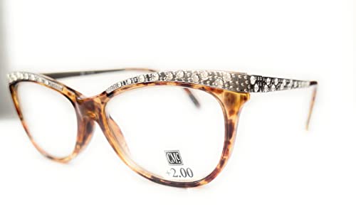 Corinne McCormack Women's Arista With Rhinestones Reading Glasses, +2.00