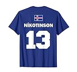 Isländische Namen auf Sauf Trikot Fußball Island Mallorca T-Shirt
