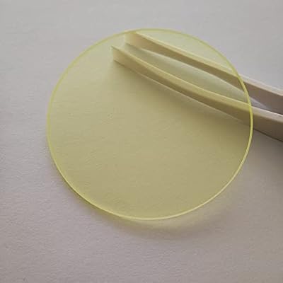 jsygorge Multiple Size 450nm Longpass Filter Light Yellow Optical Glass JB450 GG455(75x2.0mm)