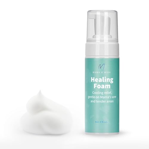 Image of Mama & Wish Witch Hazel Perineal Healing Foam - Postpartum Essentials - Medicated Postpartum Spray for Perineal Relief - Postpartum Care and Recovery, Hemorrhoid Perineal Spray, After Birth Essentials