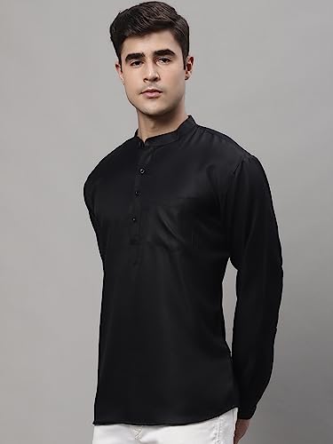 Image of Jompers Men's Cotton Solid Regular Kurta