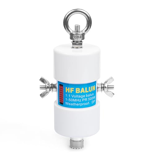 Femei 1-50MHz 500Watt HF Balun DIY Waterproof Antenna Balun 1:1 Voltage Balun with UHF Female (SO-239) Connector