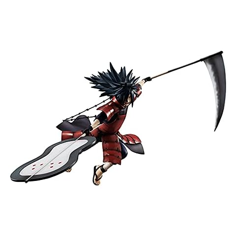 JJRPPFF Uchiha Madara figure, Uchiha Madara, known as the founder of Konoha, died of physical failure after the Fourth Ninja War, villain image made of pvc material,15.7 inches(for collection) Cover