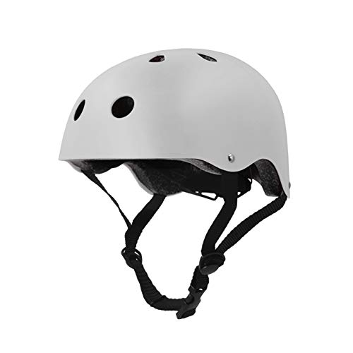 Tourdarson Skateboard Helmet Protection Sport for Scooter Skate Skateboarding Cycling (White, M)