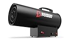Bimson Power 50kW Propane Space Heater, 170,000 BTU Gas Heater for Industrial Spaces up to 1000m³, Portable Outdoor Warehouse & Garage Heating, Adjustable Thermostat, Low Emissions, 3 Year Warranty