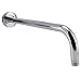 Pwshymi 16 inch Extra Long Stainless Steel Shower Arm Rain Replacement, Chrome Finish, Wall Mount Shower Arm, No Tools Installation, for Rain Fixed