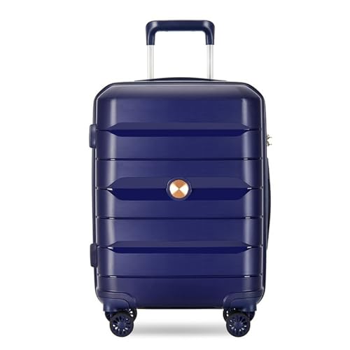 Suitcases Suitcase Large-Capacity Leisure Business Suitcase Universal Wheels Boardable 20-inch 24-inch 28-inch Trolley Case Suitcases with Wheels(Blue,20in)