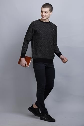 Image of GODFREY Full Sleeve Woolen Sweater for Man Winter Wear - Round Neck Pullover Regular Fit