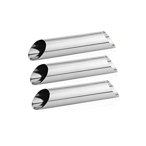 Unomor 12pcs Stainless Steel Bread Baking Cylindrical Croissant Tubes Easy to Use Clean for Baking