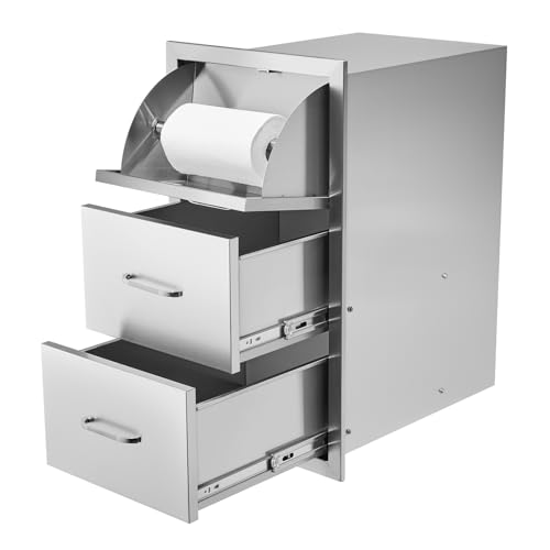 VEVOR Outdoor Kitchen Drawers 17W x 30H x 21D Inch, Outdoor Kitchen...